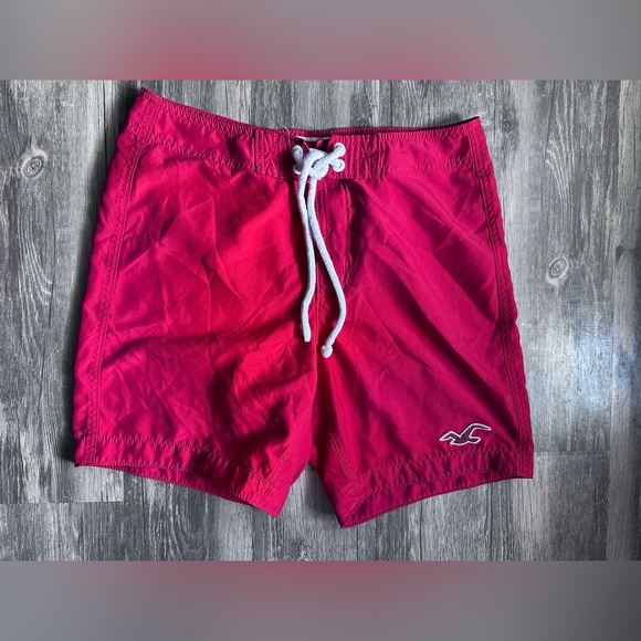 Hollister Other - Hollister Red Swim Trunk-Shorts “7 Men’s SZ M Unlined Swimwear Men’s Swim